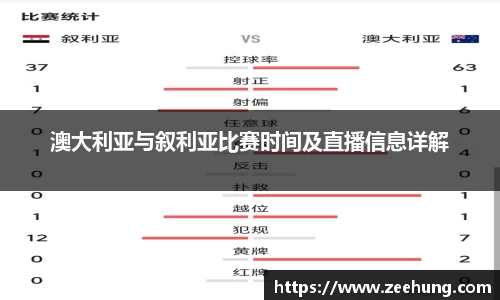 澳大利亚与叙利亚比赛时间及直播信息详解